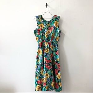 Vintage floral summer dress, brand new with tags